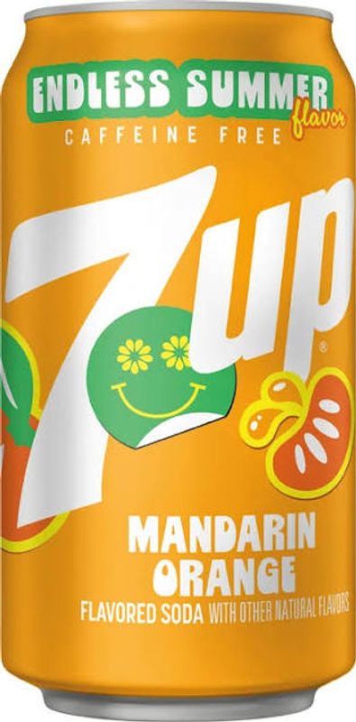 7up - Mandarin Orange 24 x 355ml (Koffeinfri)