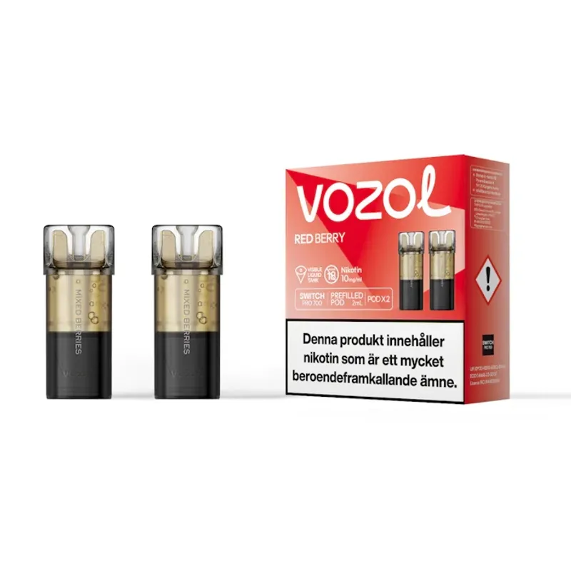 Vozol Pod - Red Berry 2pack - 10mg/ml - 1dfp