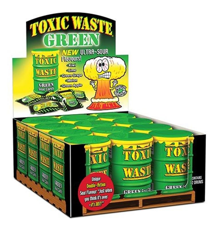 Toxic Waste Green Drums 12 x 42g