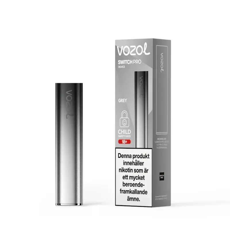 Vozol Switch Pro Device - Grey  0mg/ml 10pack