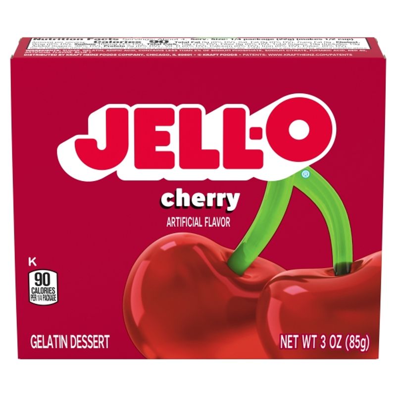 Jell-O Gelatin Cherry 24 x 85g