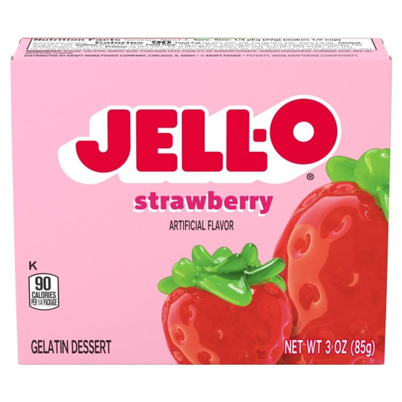 Jell-O Gelatin Strawberry 24 x 85g