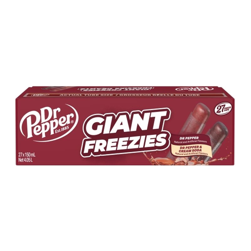 Dr Pepper Giant Freeze Pops 27 x 156g