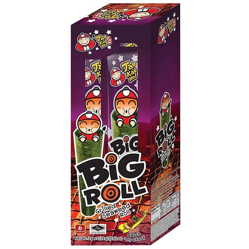 Tao Kae Noi Big Roll Seaweed BBQ 12x27g