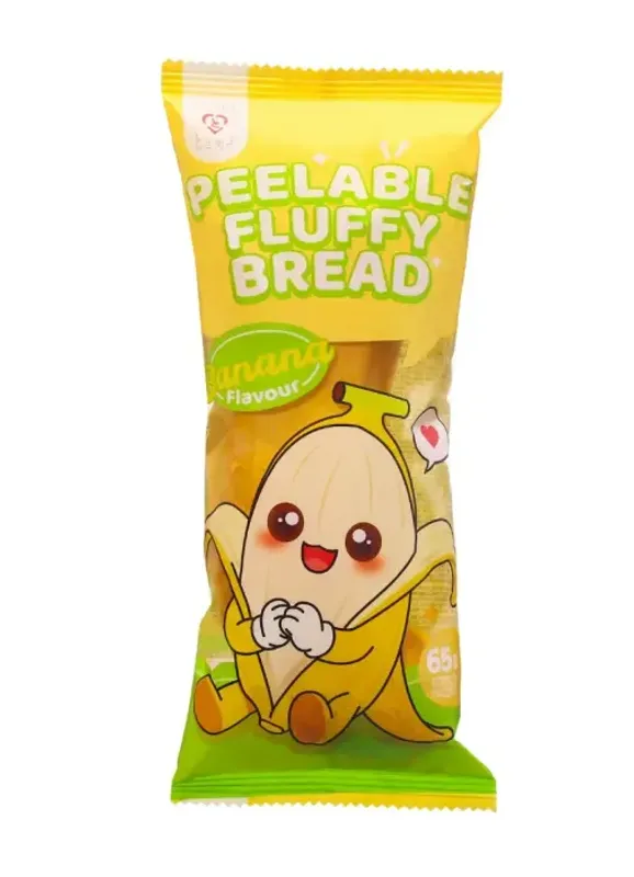 Tokimeki Peelable Fluffy Bread Banana Flavor 16 x 65g