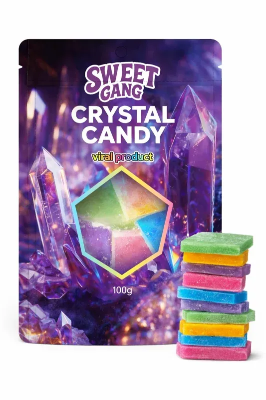 Sweet Gang Crystal Candy Assorted 12 x 100g