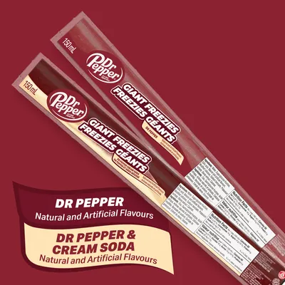 Dr Pepper Giant Freeze Pops 27 x 156g