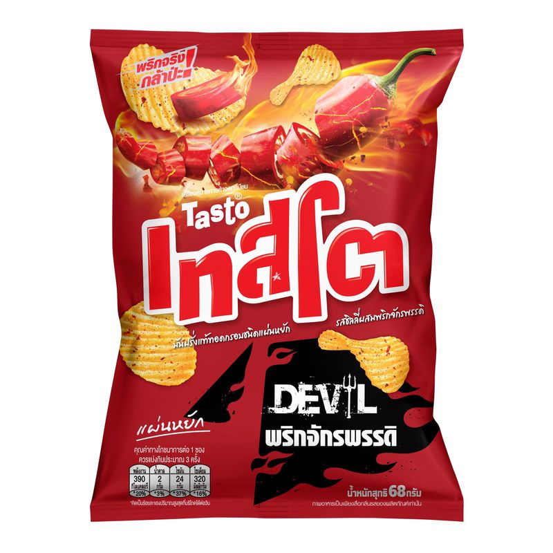 TASTO Potato Chips Devil Emperor 24 x 68g