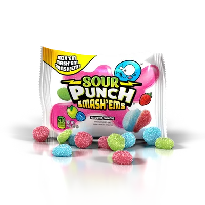 Sour Punch Smash'ems Assorted 18 x 57g