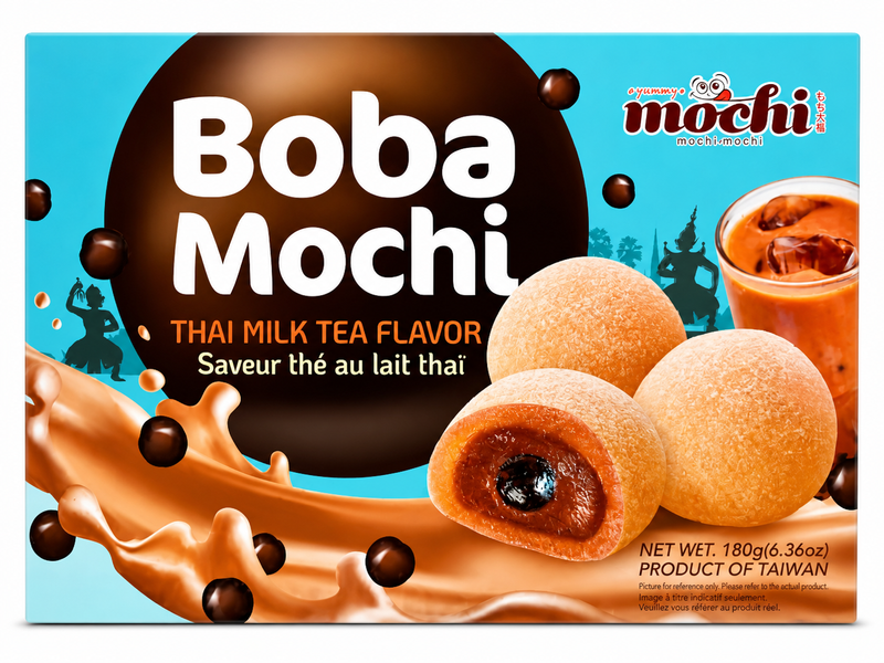 Boba Mochi Thai Milk Tea 12 x 180g