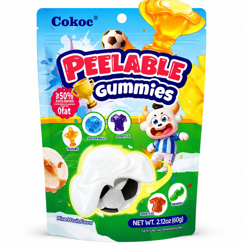 Cokoc - Peelable Gummies Football 25 x 60g