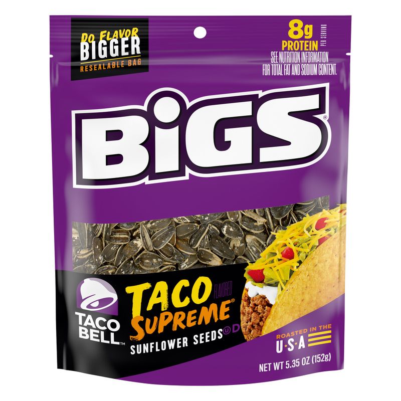 Bigs Taco Bell Sunflower Seeds 12x152g