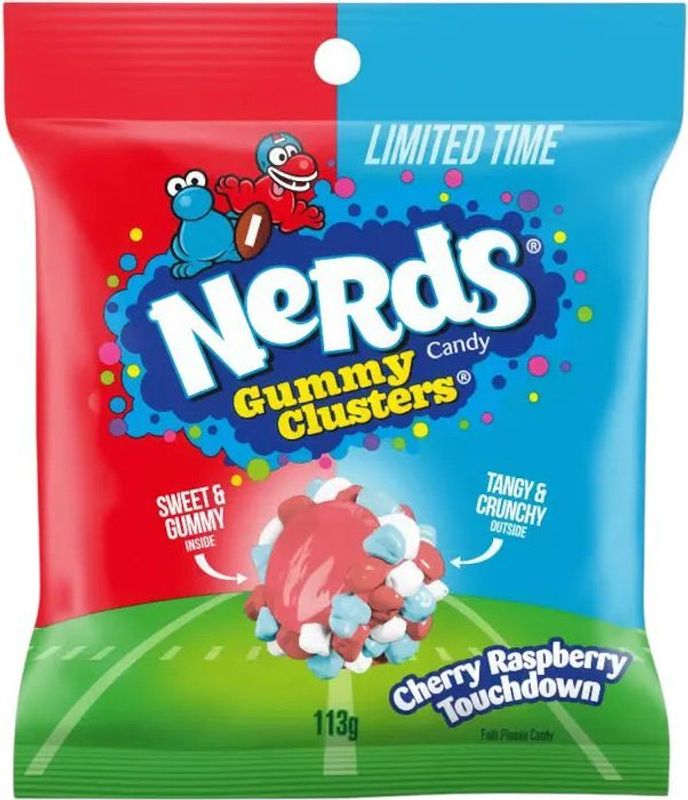 Nerds Gummy Clusters NFL Cherry Raspberry 10 x 113g
