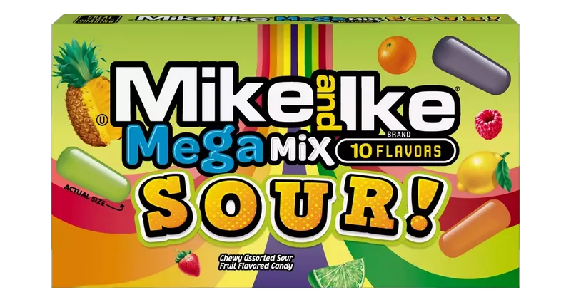 Mike and Ike Mega Mix Sour 12 x 120g