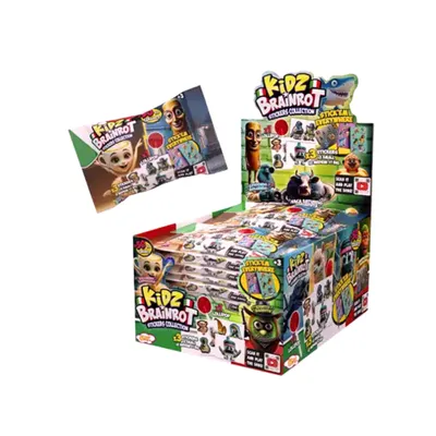 Kidz Brainrot Lollipops and Stickers Collection 24 x 5.5g