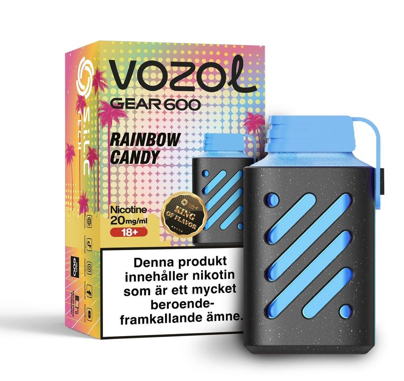 Vozol Gear600 - Rainbow Candy - 20mg/ml 10pack