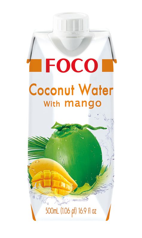 FOCO Coconut Water Mango 12 x 330ml