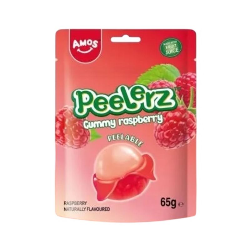 Amos Peelez Gummy - Raspberry 24 x 65g