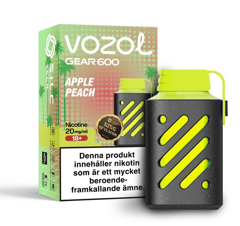 Vozol Gear600 - Apple Peach - 20mg/ml 10pack