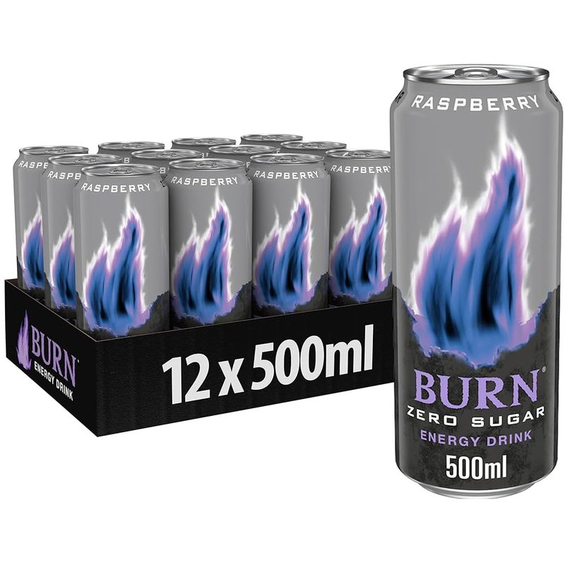 BURN Raspberry Zero 12x500 ml Energy Drink