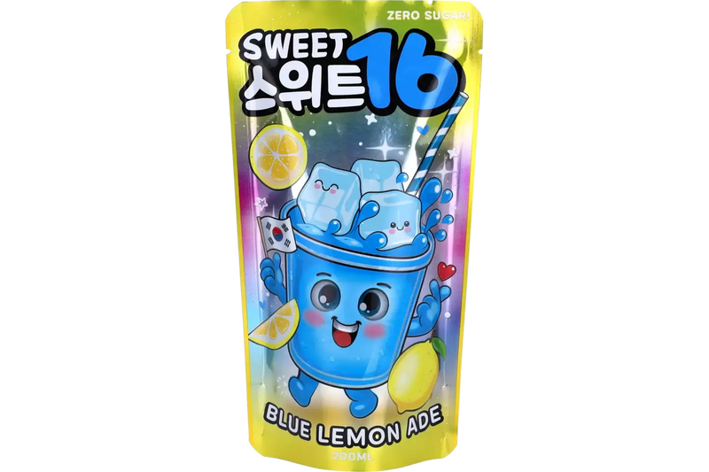 Sweet 16 - Blue Lemon Ade Zero Sugar 10 x 200ml