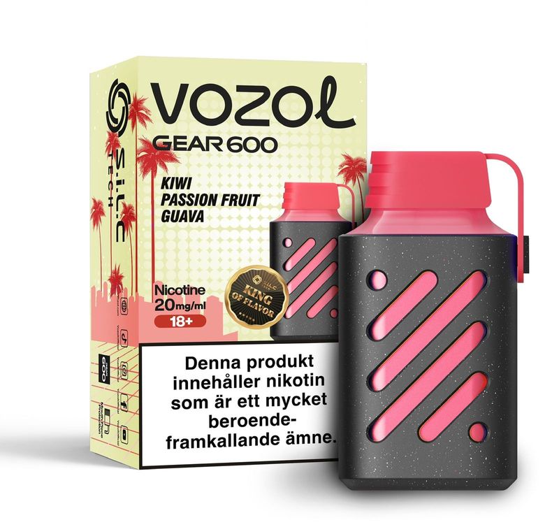 Vozol Gear 600 - Kiwi Passionfruit Guava - 20mg/ml 10pack