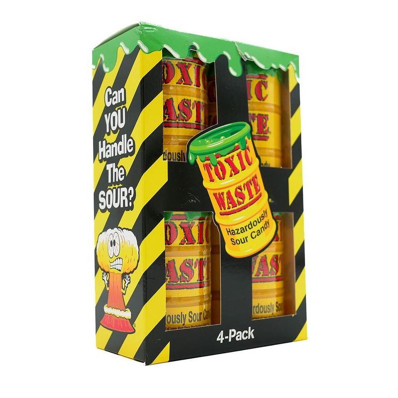 Toxic Waste - 4 Pack Yellow 12 x 168g