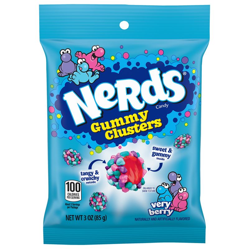 Nerds - Gummy Clusters Very Berry (Bag) 12 x 85g