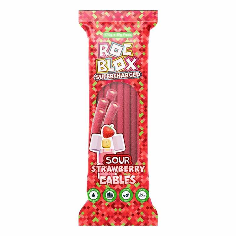 RocBlox Sour Strawberry Cables 12 x 170g