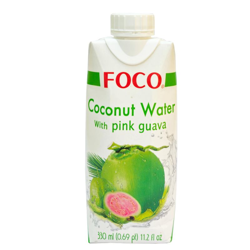 FOCO Coconut Water Pink Guava 12 x 330ml