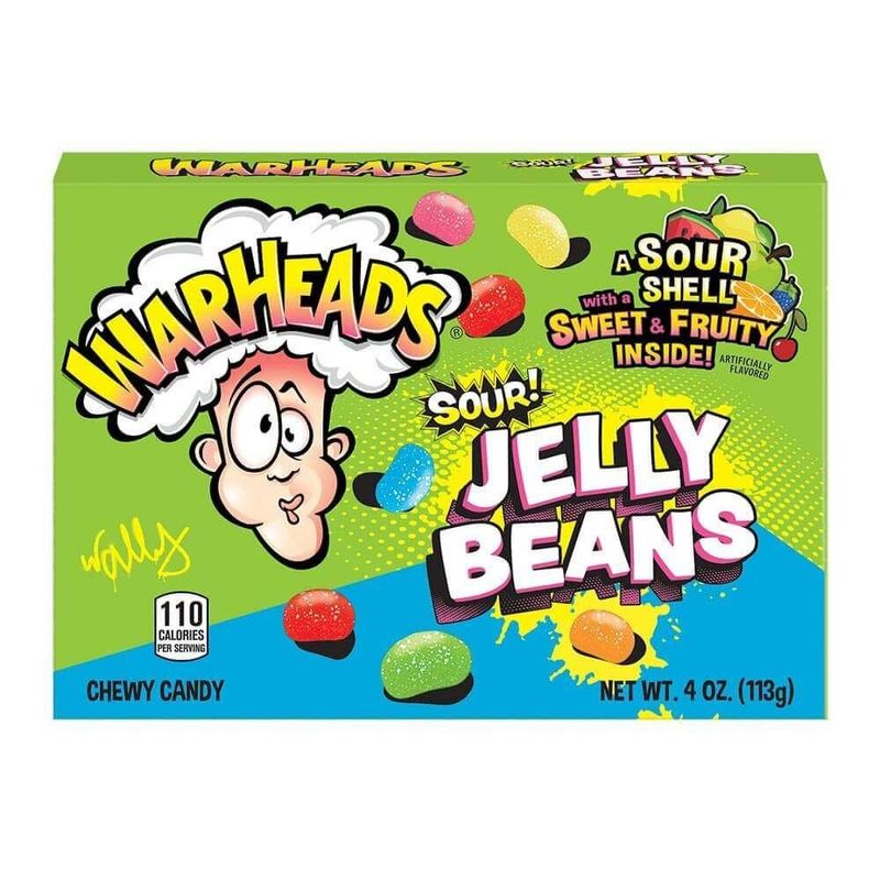 Warheads Sour Jelly Beans Theatre 12 x 113g