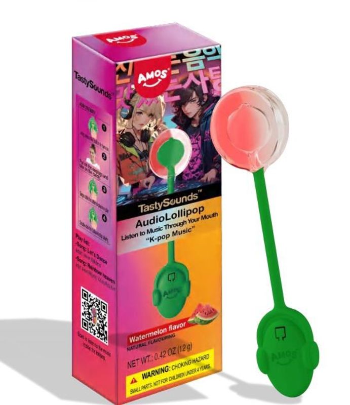 TastySounds Lollipop Watermelon Flavor with Music - K-Pop 24 x 12g
