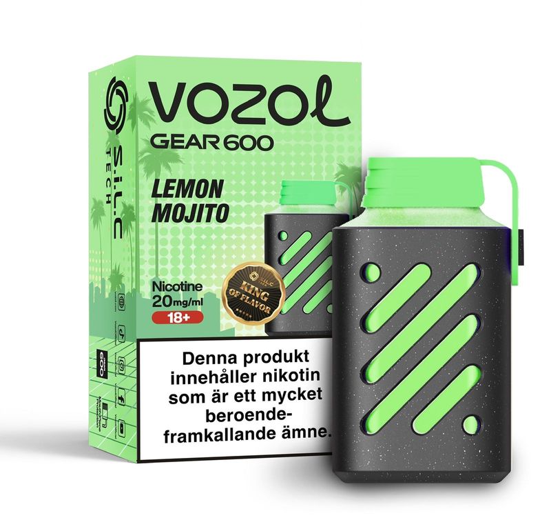 Vozol Gear600 - Lemon Mojito - 20mg/ml 10pack