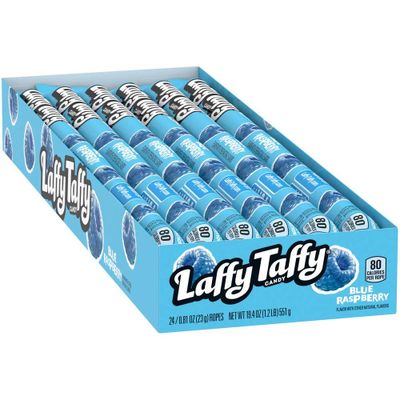 Laffy Taffy Blue Raspberry Rope Chewy Candy 24x23g