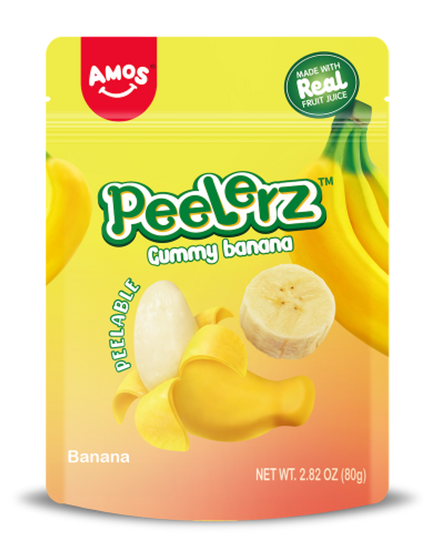 Amos Peelerz Gummy - Banana  24 x 80g