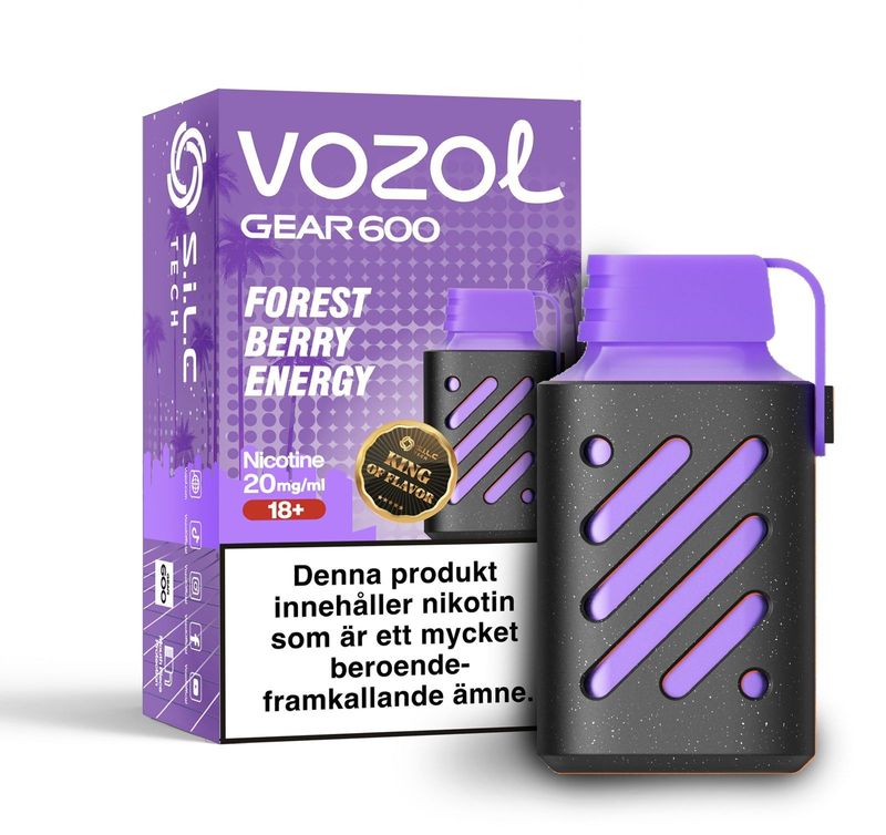 Vozol Gear600 - Forest Berry Energy - 20mg/ml 10pack