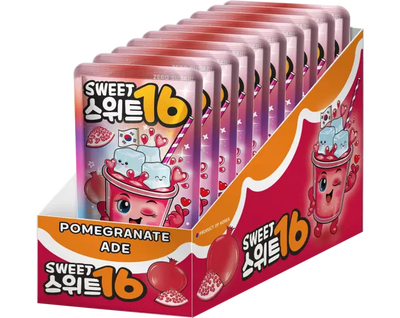 Sweet 16 - Pomegranate Ade Zero Sugar 10 x 200ml