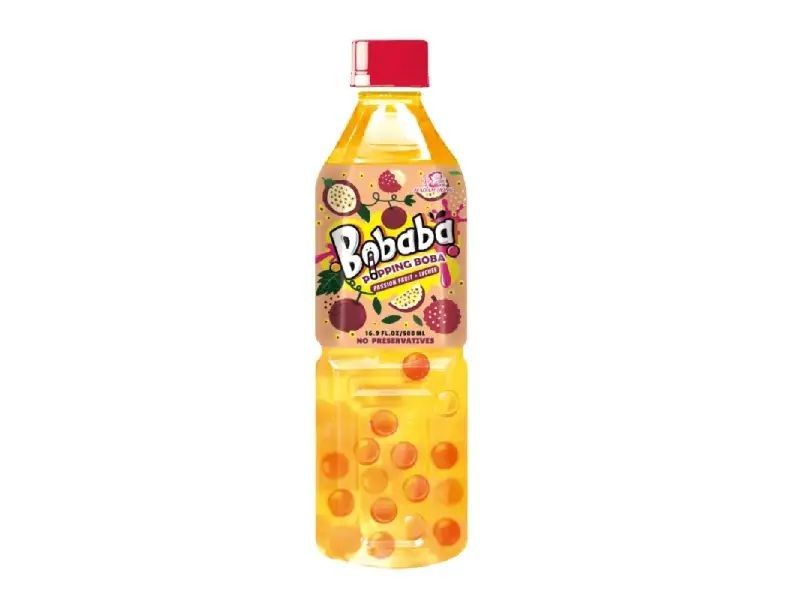 Bobaba Bubble Tea Drink - Passion Fruit & Lychee 24 x 500ml