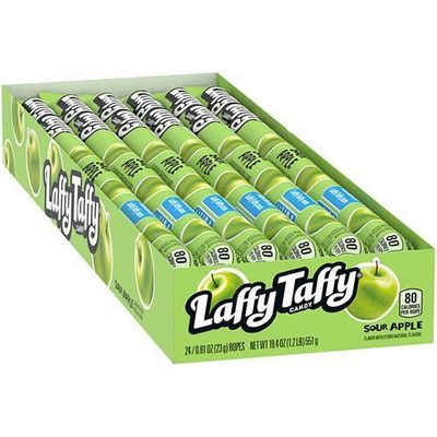 Laffy Taffy Sour Apple Rope Chewy Candy 24x23g