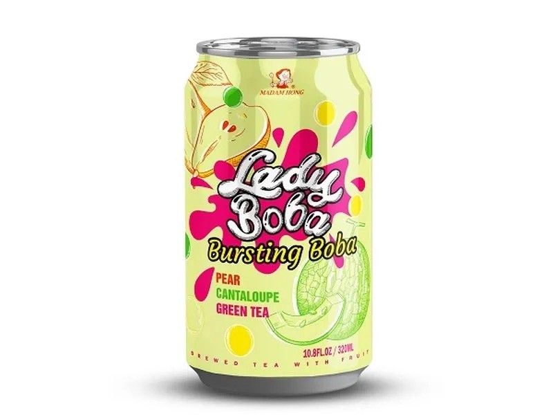 Lady Boba - Pear, Cantalupe Green Tea 24 x 320ml