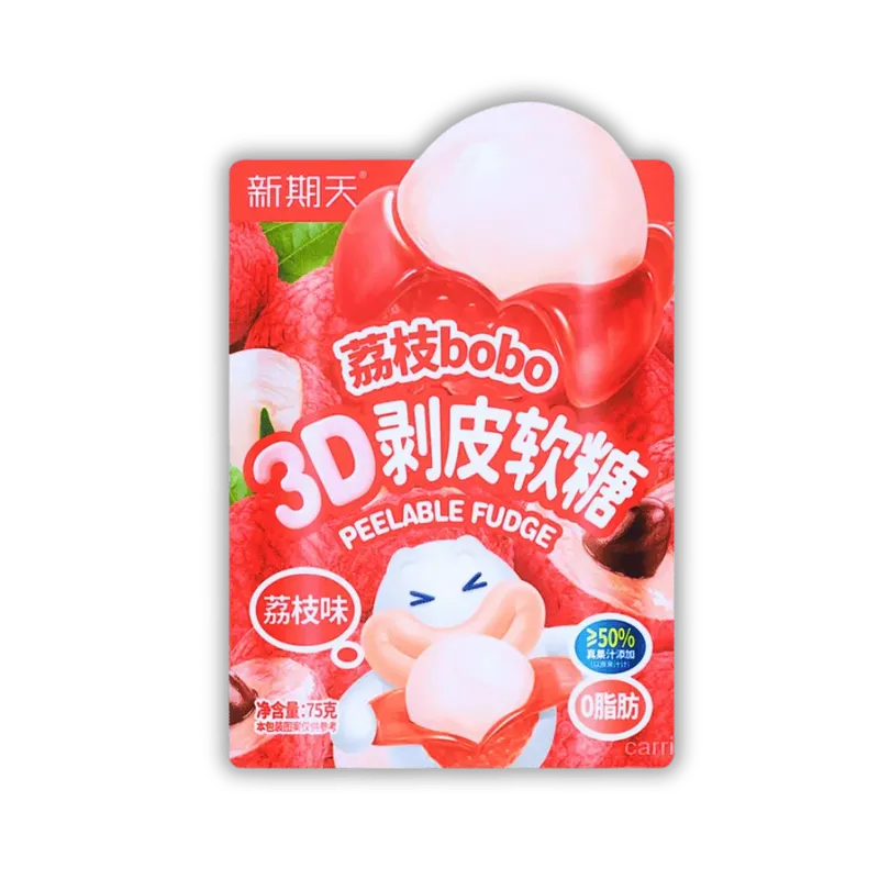 Bobo Peeling 3D Fudge - Lychee 20 x 75g