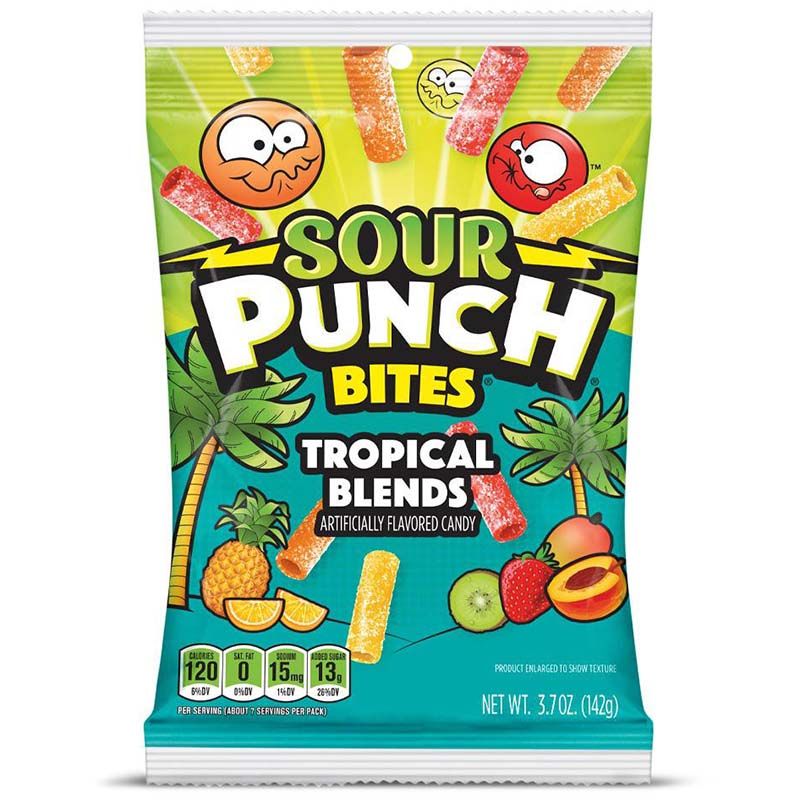 Sour Punch Tropical Bites 12 x 105g