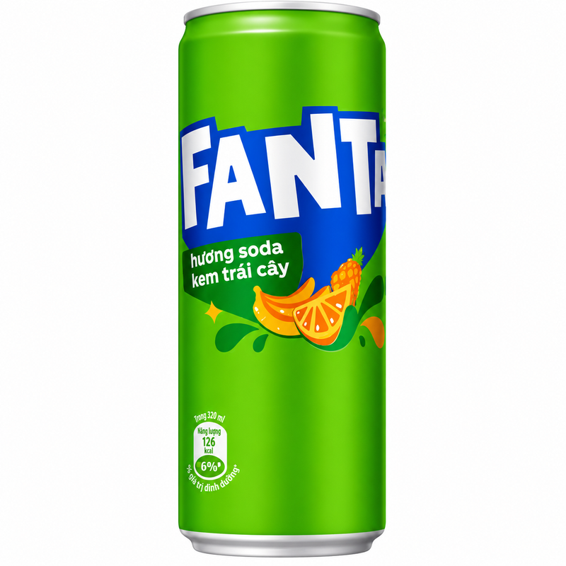 VN Fanta - Cream Soda Fruity Soft 24 x 320ml