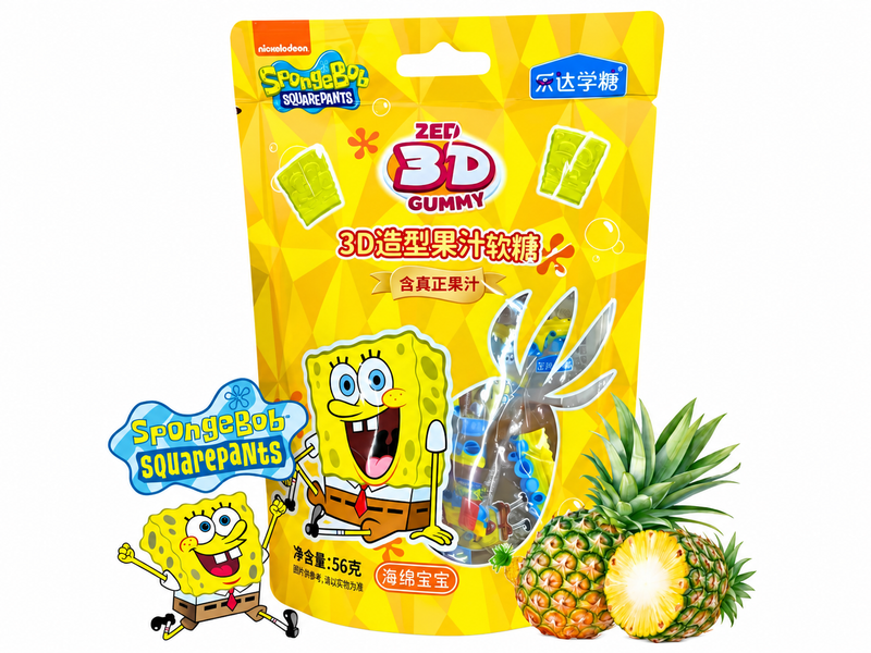 Spongebob Pineapple 3D Gummy 16 x 56g