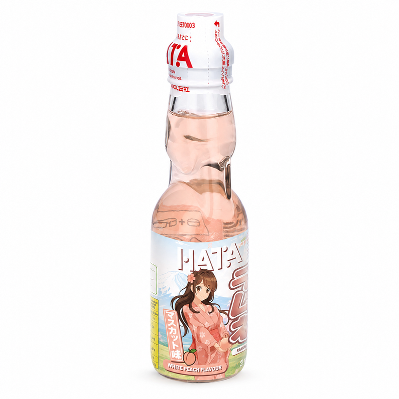 Ramune White Peach Drink 30 x 200ml (Anime Edition)