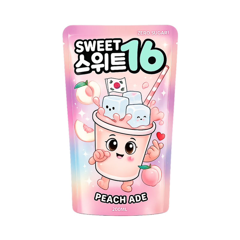 Sweet 16 - Peach Ade Zero Sugar 10 x 200ml