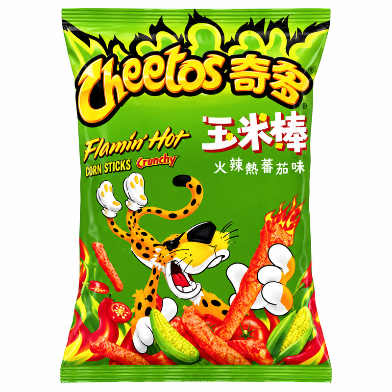 Cheetos Flaming Hot Crunchy - Dill Pickle 20x60g CN