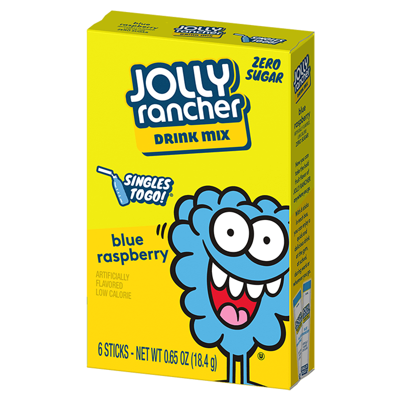 Jolly Rancher Singles Blue Raspberry 12 x 18,4g(6 Sticks)