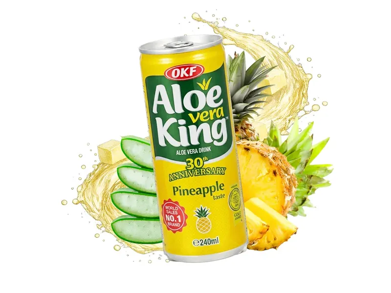 OKF Aloe Vera King Pineapple Drink 30 x 240ml
