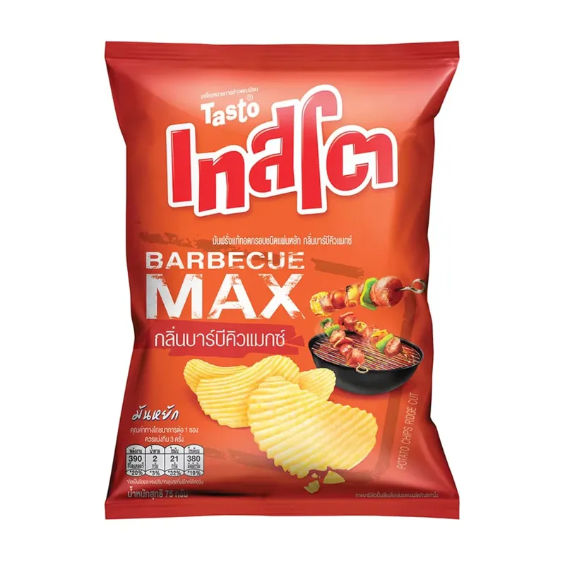 TASTO Potato Chips BBQ Max 24 x 69g